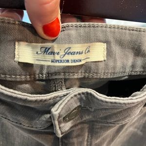 Mavi grey cargo style skinny jeans, ankle length